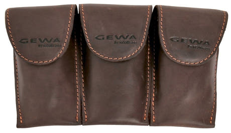 GEWA Crazy Horse Bugle Triple para 3 boquillas de trompa, marrón