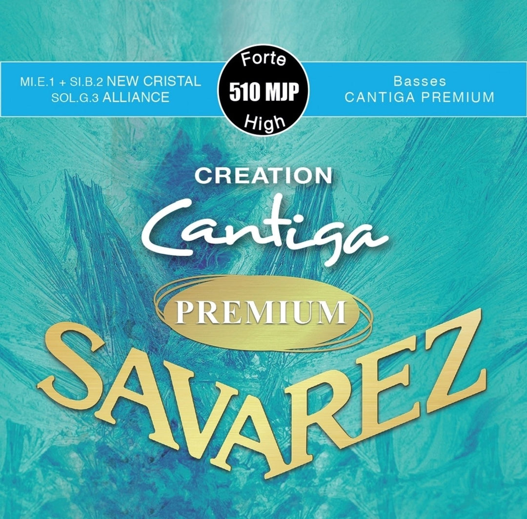 Cuerdas Savarez para guitarra clásica Creation Cantiga Premium - Juego tensión alta (510MJP)