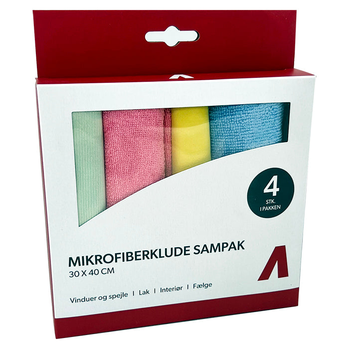 Paquete de paños de microfibra, pack de 4