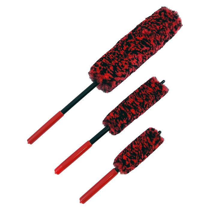 Juego de cepillos para llantas de microfibra - 3 uds.
