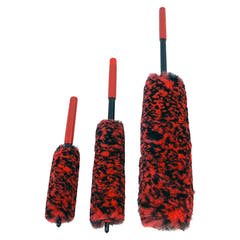 Juego de cepillos para llantas de microfibra - 3 uds.