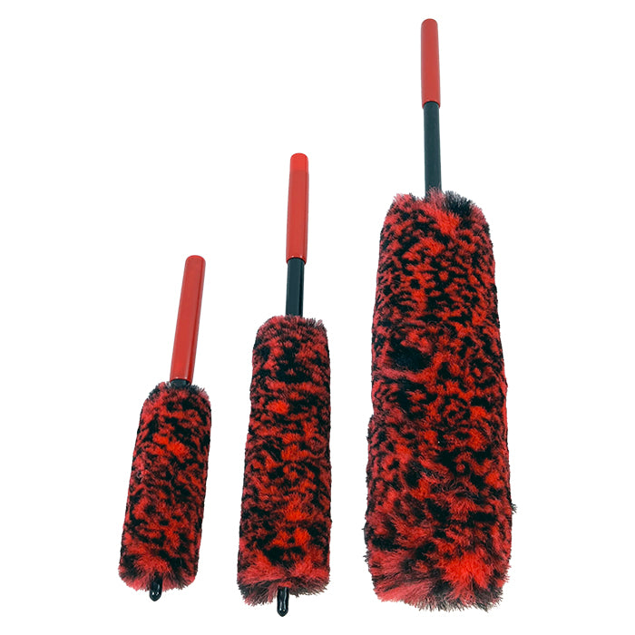 Juego de cepillos para llantas de microfibra - 3 uds.