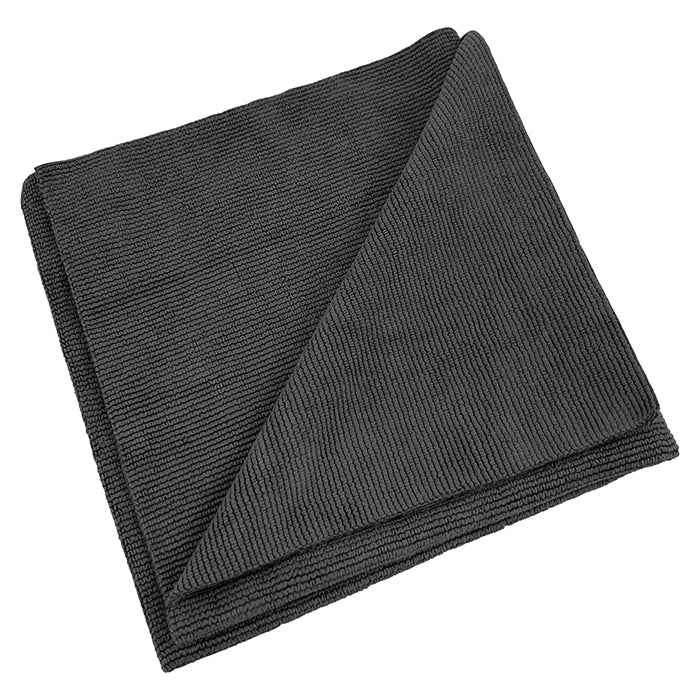 Paño de microfibra, 40x40cm, 330gsm, 10 unidades Negro