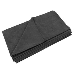 Paño de microfibra, 40x40cm, 330gsm, 10 unidades Negro