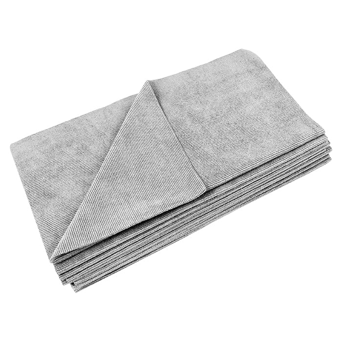 Paño de microfibra, 40x40cm, 330gsm, 10 unidades Gris