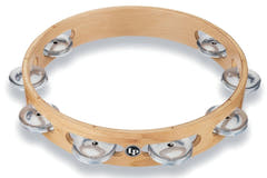 Latin Percussion pandereta Pro 10 in de una fila Tambourin - Aluminium (LP380A-AL)