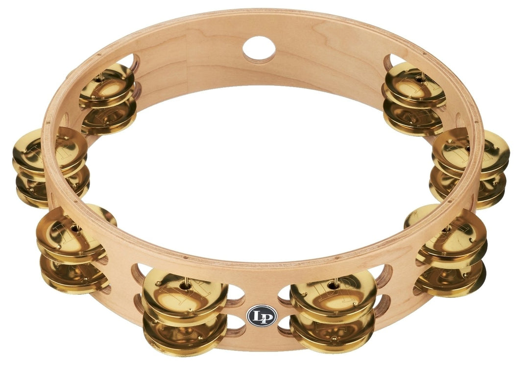 Latin Percussion Pandereta Pro 10 in de doble fila - LP380B-BR (LP380B-BR)