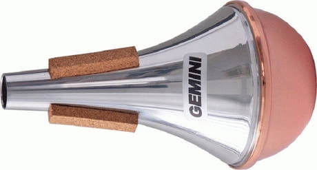 Sordina straight Tom Crown Gemini para trompeta, base de cobre