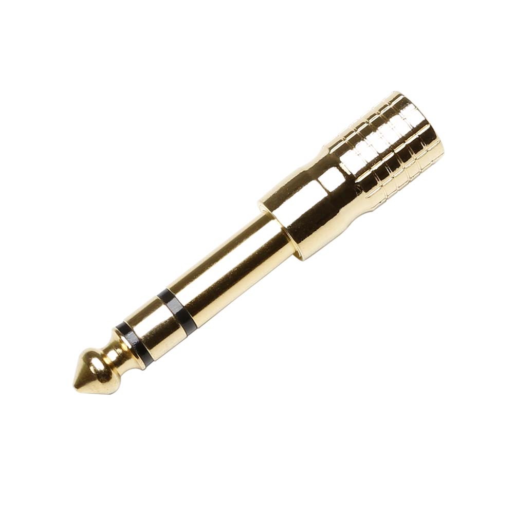 Adaptador Jack Estéreo 3,5mm a Jack Estéreo 6,3mm (Oro)