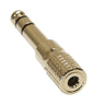 Adaptador Jack Estéreo 3,5mm a Jack Estéreo 6,3mm (Oro)