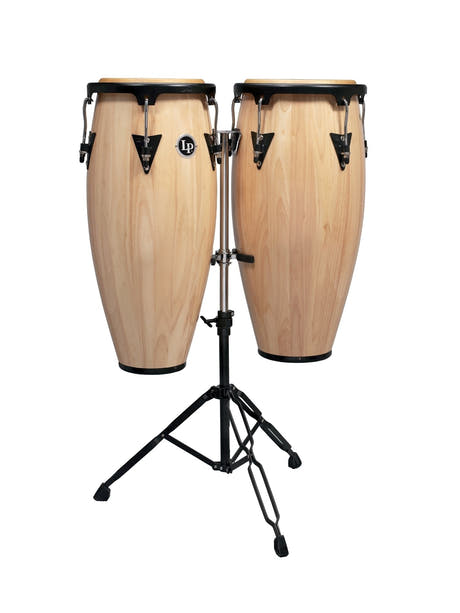 Set de congas LP Aspire de 10" y 11", Natural, brillante, LPA646-AW