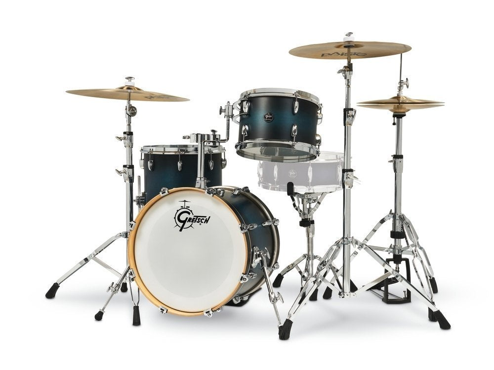 Gretsch Renown Maple 3-delt shell set 18", Satin Antique Blue Burst