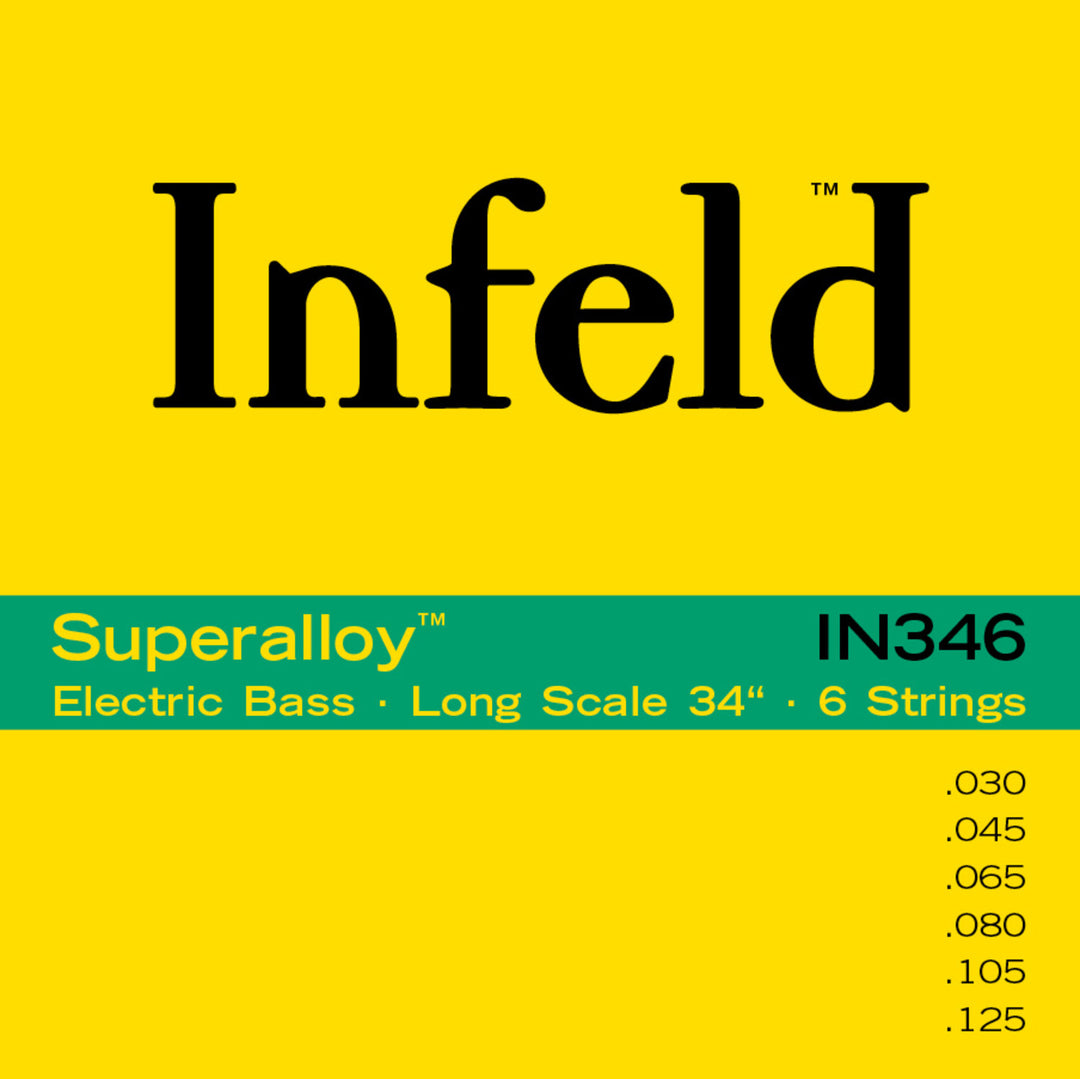 Cuerdas de E-Bass Thomastik-Infeld Superalloy. Round Wound Long Scale - Set de 6 cuerdas long (IN346)