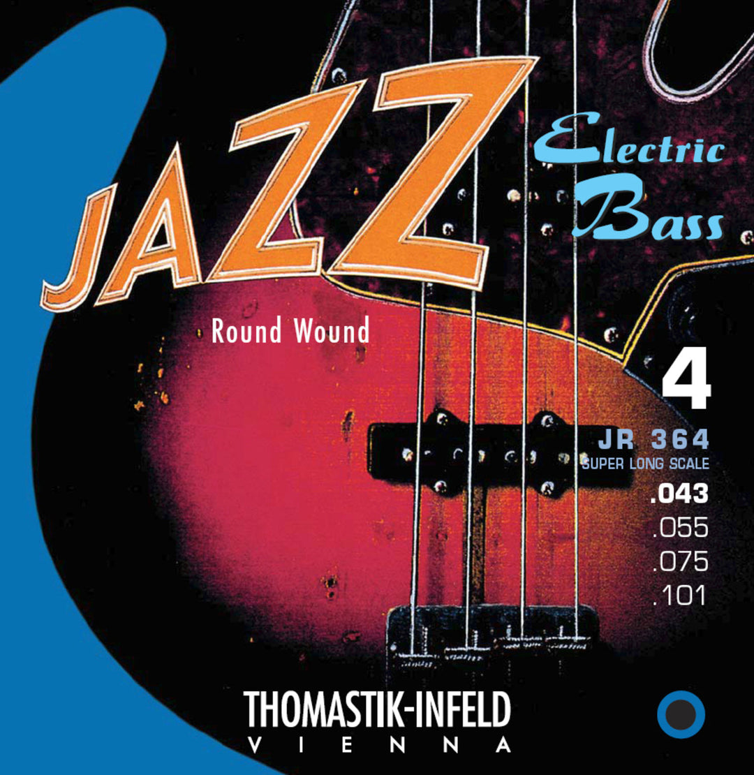 Cuerdas para bajo eléctrico Thomastik-Infeld Jazz Bass series niqueladas, round wound, roundcore - 0.075 (JR36075)