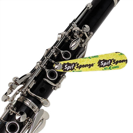 Key Leaves Spit Sponge vellón de limpieza para clarinete, oboe y flauta
