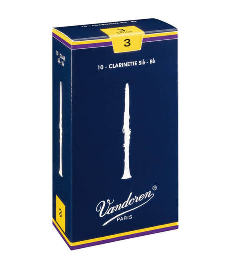 Vandoren Reeds Cañas para clarinete Bb Traditional - 3 1/2