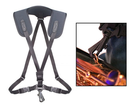 Neotech Super Harness correa para saxofón junior, 31,8-40,6 cm, gancho de plástico