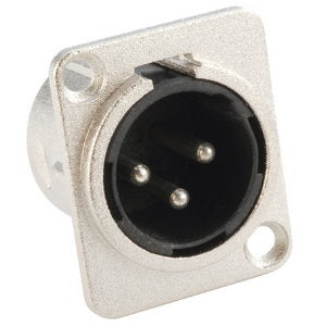Conector de Chasis XLR Macho Tipo D