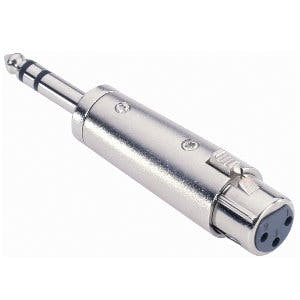 Adaptador Audio Stik 6.3 mm Jack Stereo Macho a XLR Hembra