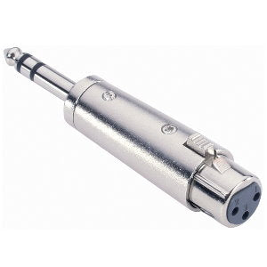 Adaptador Audio Stik 6.3 mm Jack Stereo Macho a XLR Hembra