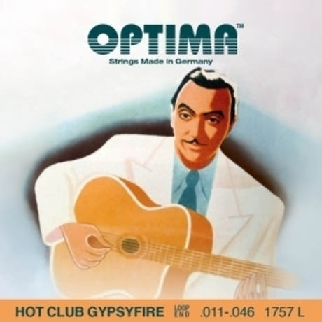 Optima 1757L Hot Club Gypsyfire strings, light, lazo