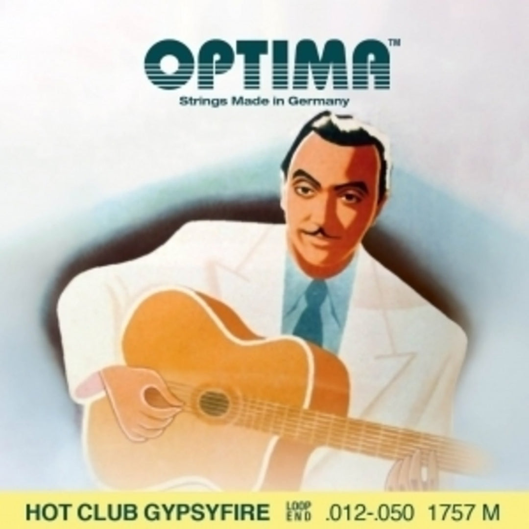 Cuerdas Optima para Guitarra acústica Hot Club Gypsyfire plateadas - Juego con extremo de bucle (1757M)