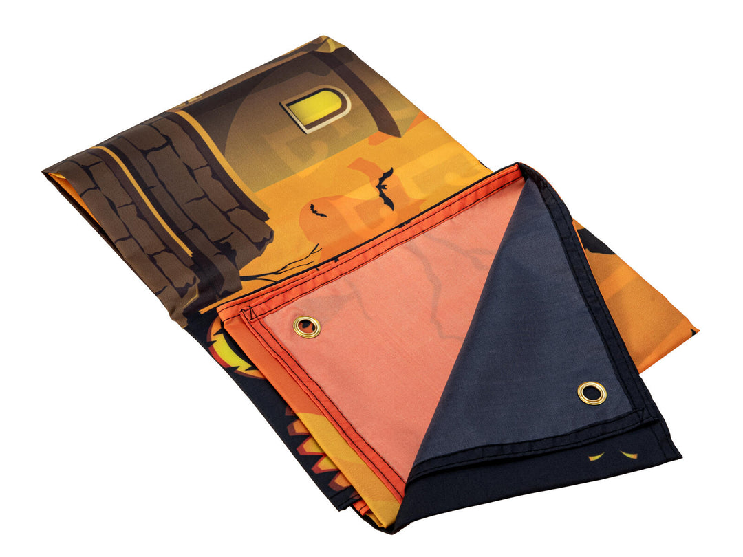 Halloween-banner Haunted House, 90x180 cm