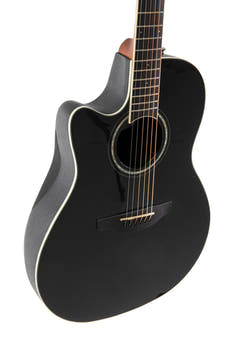 Guitarra electroacústica Ovation Celebrity CS Standard Mid Cutaway - Black (CS24L-5G-G)