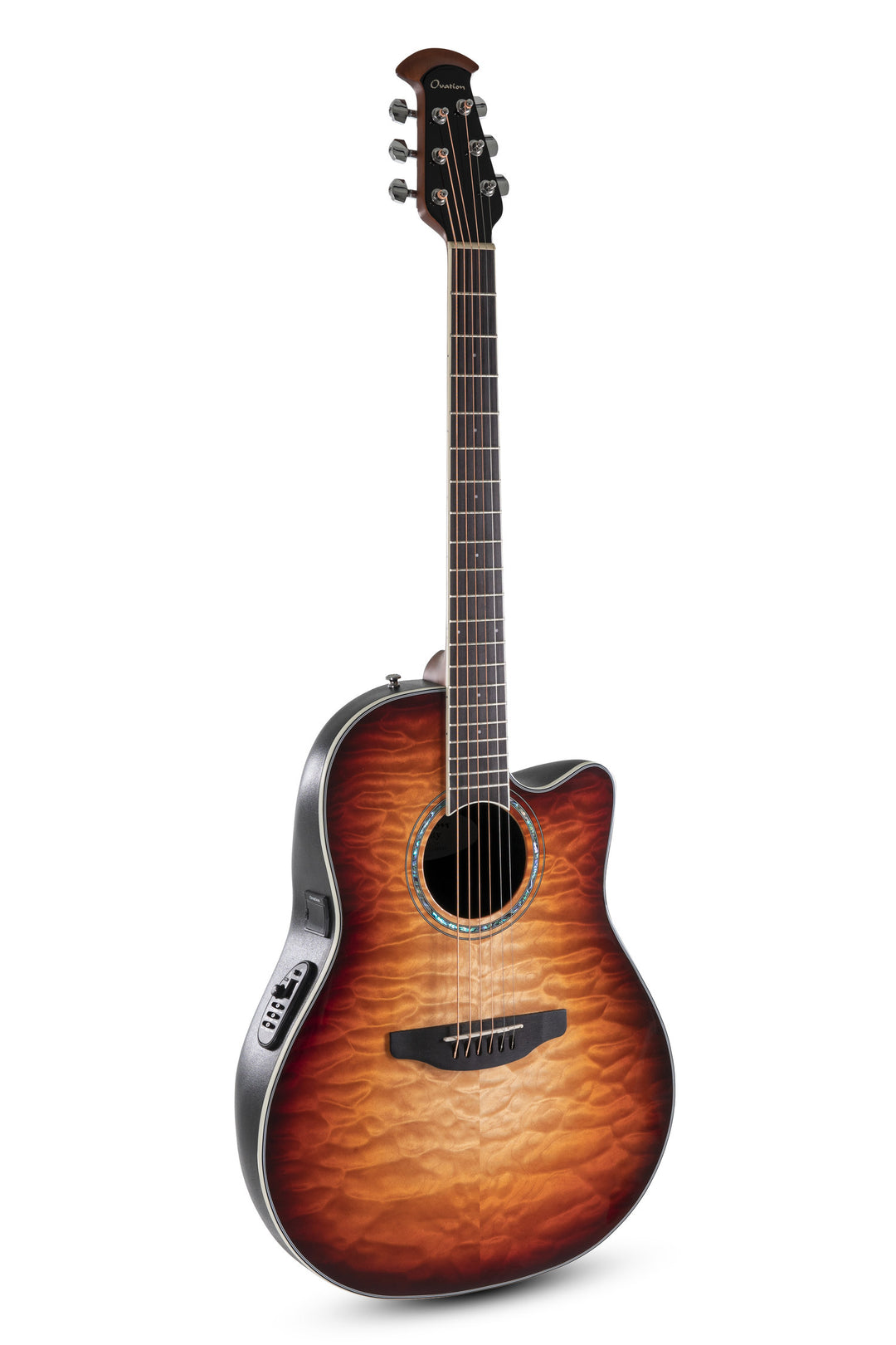 Ovation E-Acoustic guitarras Celebrity Standard Plus Mid Cutaway - Cognac Burst Gloss (CS24X-7C-G)