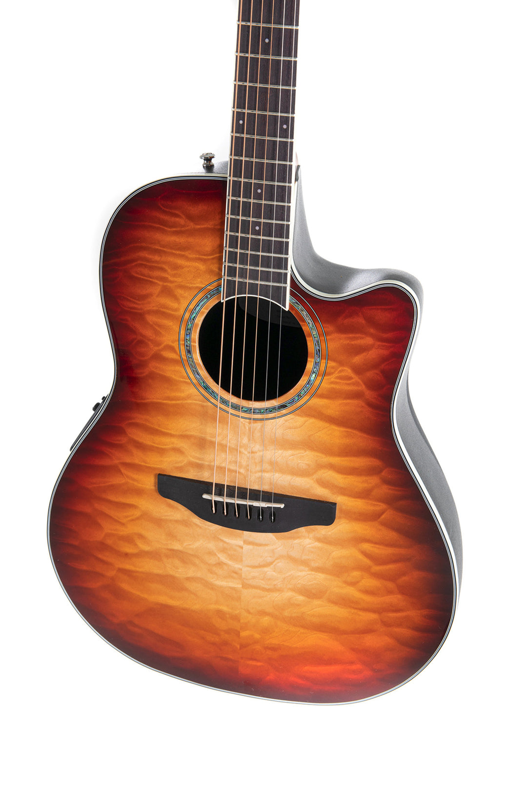 Ovation E-Acoustic guitarras Celebrity Standard Plus Mid Cutaway - Cognac Burst Gloss (CS24X-7C-G)