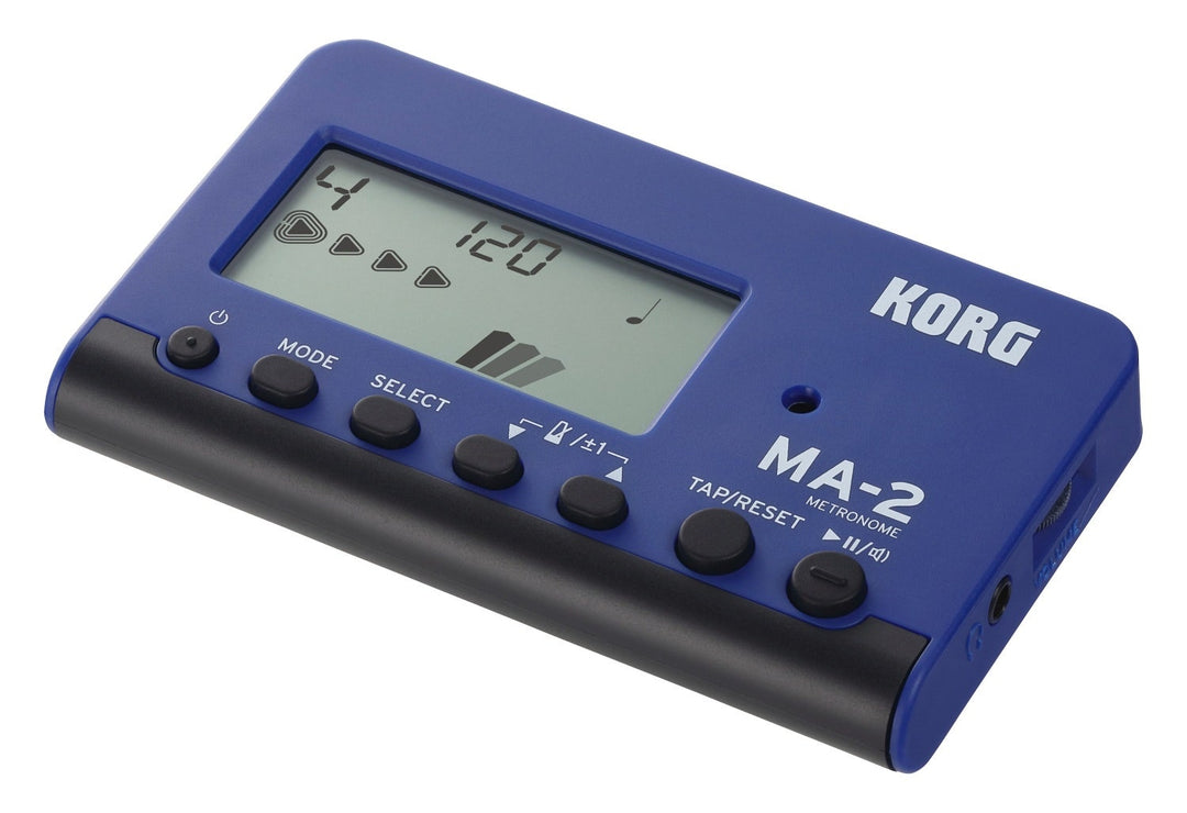 KORG MA-2-BLBK Metrónomo, azul y negro.