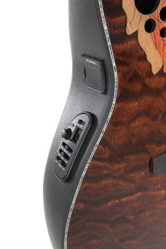 Ovation guitarra eléctrica-acústica Celebrity Elite Plus Mid Cutaway - Dark Tiger Eye (CE44P-TGE-G)