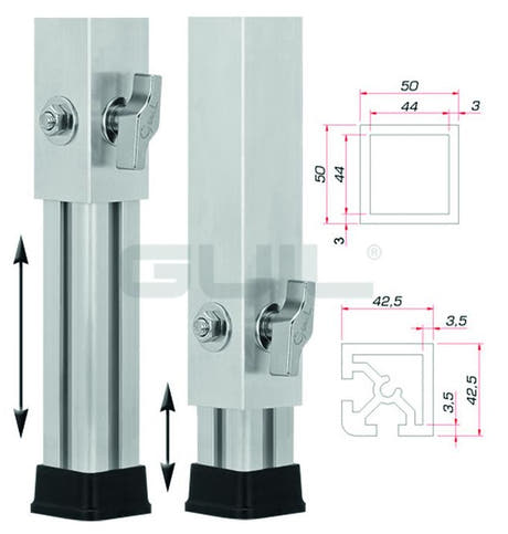 GUIL PTA-440/80-140 Pie telescópico