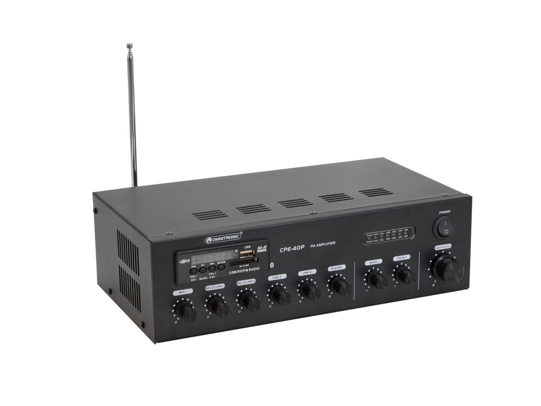 OMNITRONIC CPE-40P Amplificador mezclador PA