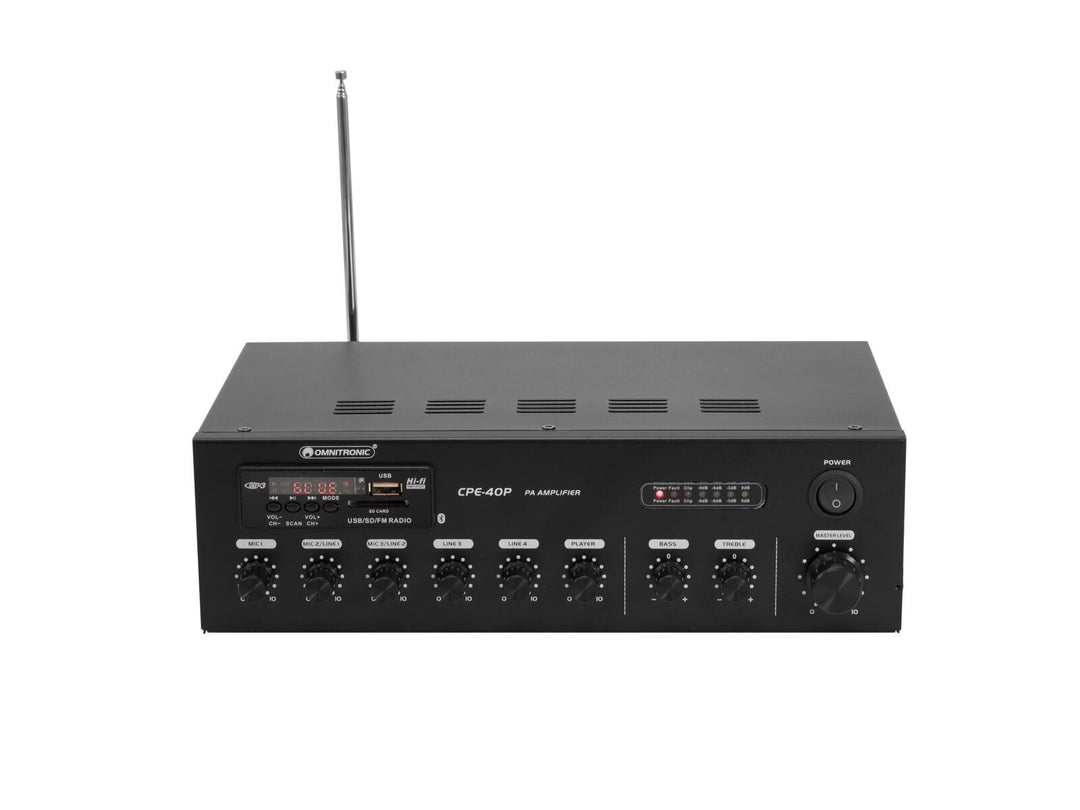 OMNITRONIC CPE-40P Amplificador mezclador PA