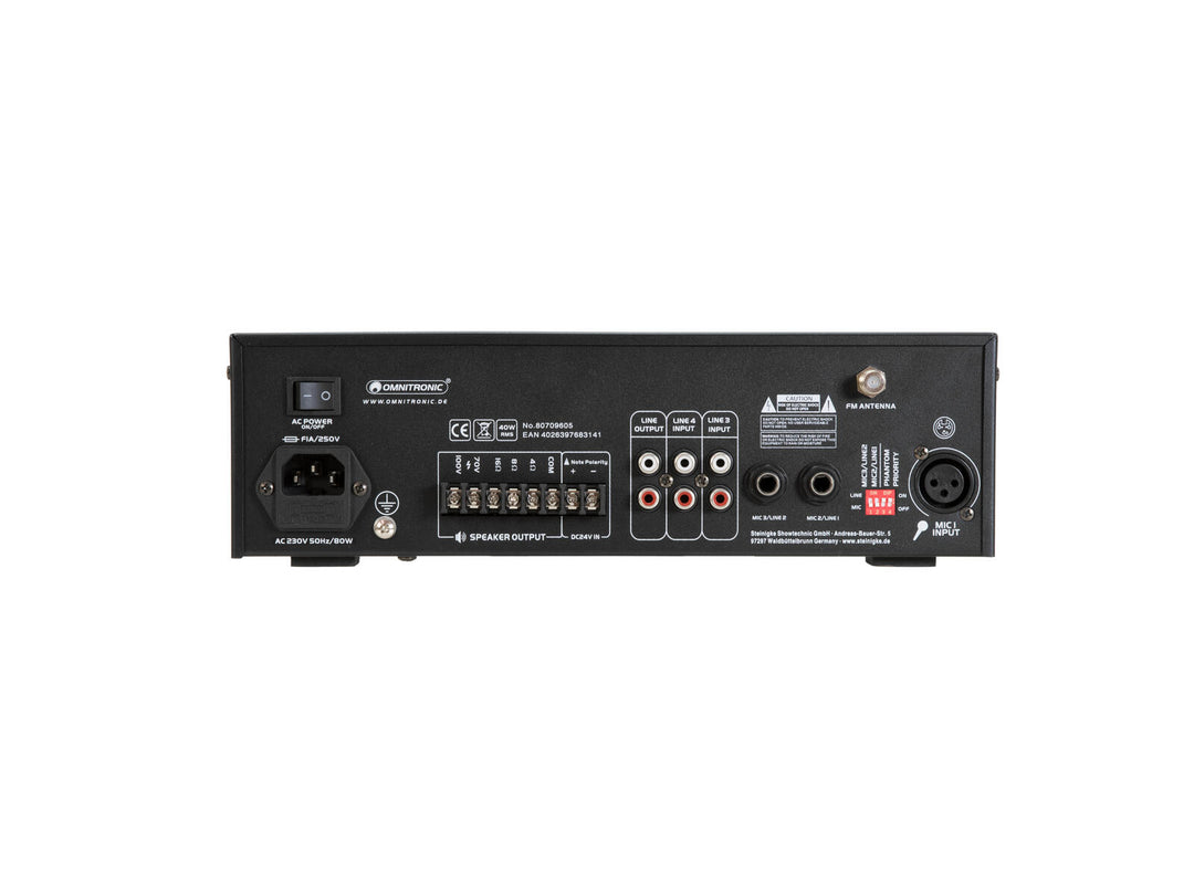 OMNITRONIC CPE-40P Amplificador mezclador PA