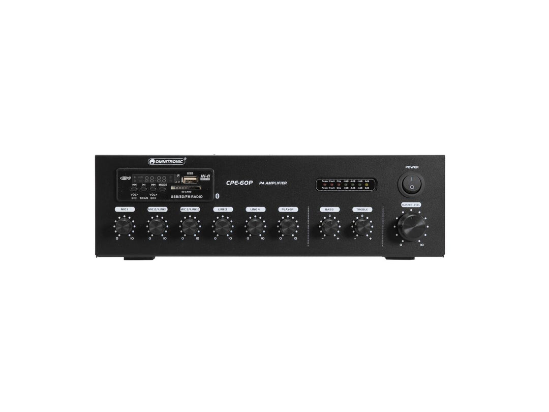 OMNITRONIC CPE-60P Amplificador mezclador PA