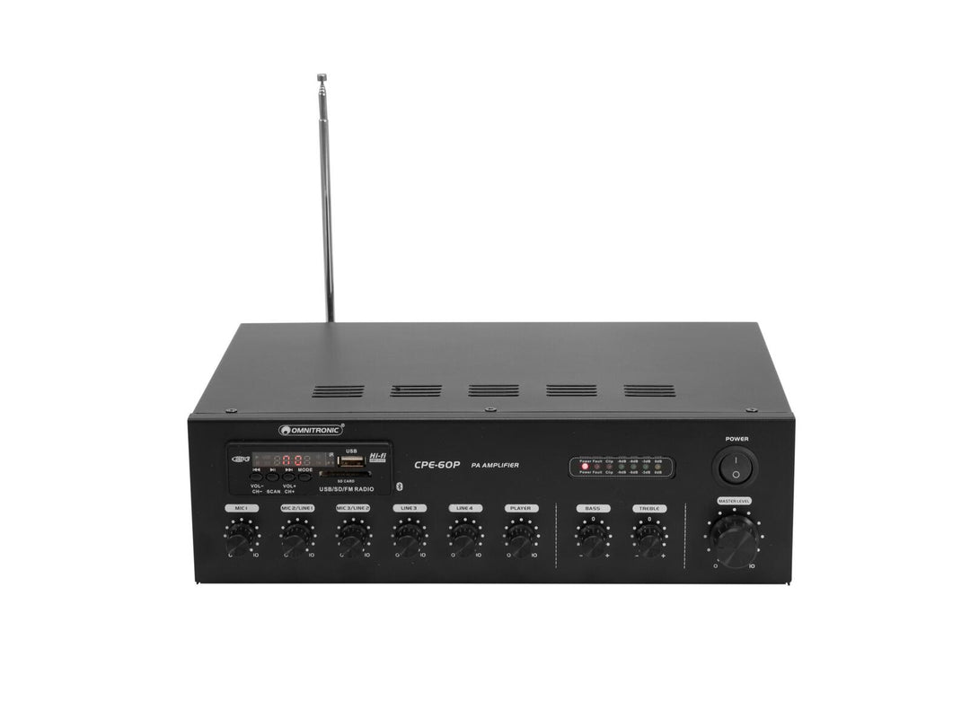 OMNITRONIC CPE-60P Amplificador mezclador PA