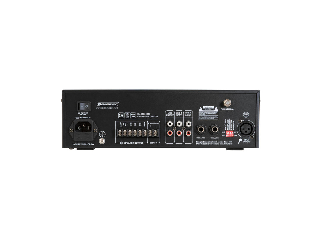OMNITRONIC CPE-60P Amplificador mezclador PA