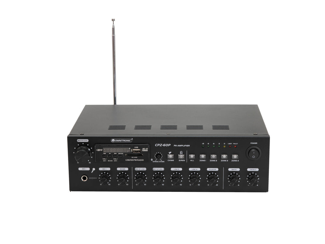 Amplificador mezclador PA OMNITRONIC CPZ-60P