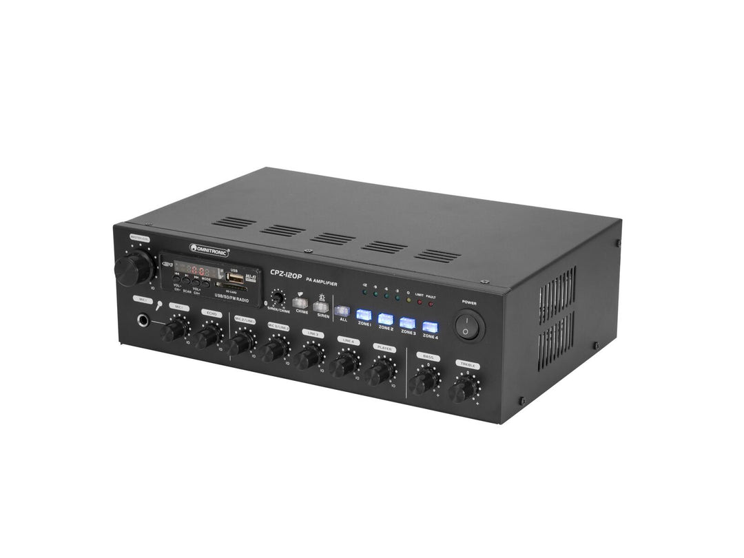 OMNITRONIC CPZ-120P Amplificador mezclador PA