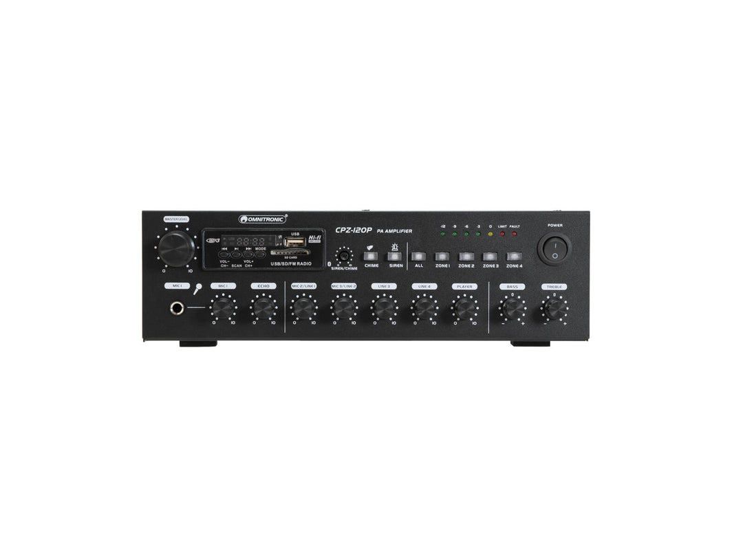 OMNITRONIC CPZ-120P Amplificador mezclador PA