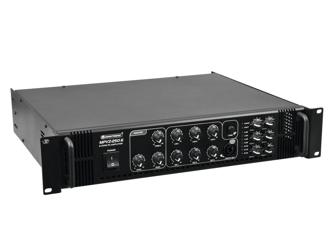 OMNITRONIC MPVZ-250.6 Amplificador mezclador PA