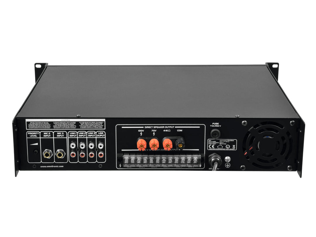 OMNITRONIC MPVZ-250.6 Amplificador mezclador PA