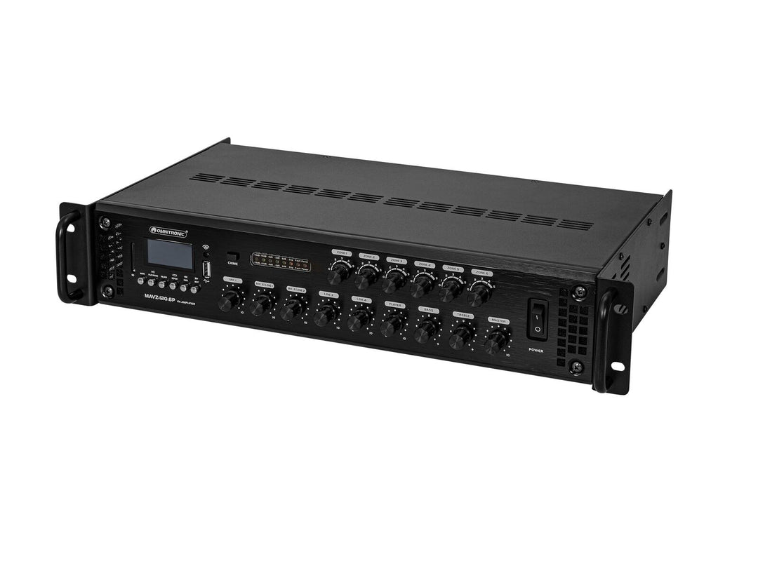 OMNITRONIC MAVZ-120.6P amplificador mezclador PA
