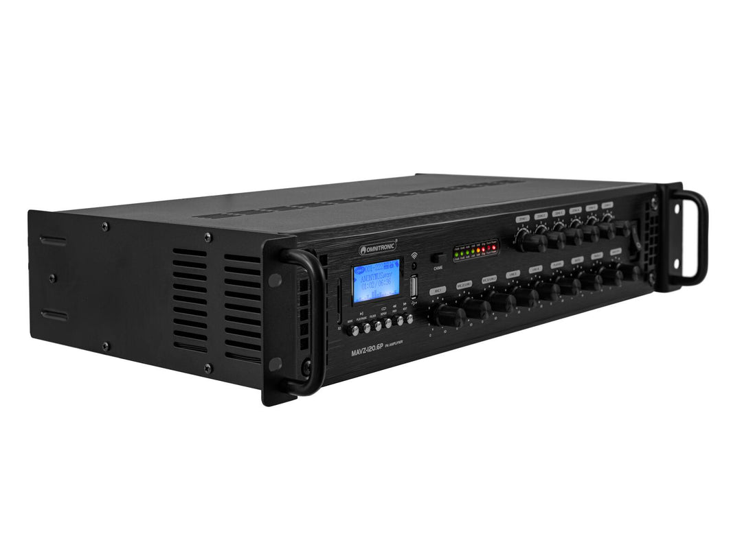 OMNITRONIC MAVZ-120.6P amplificador mezclador PA