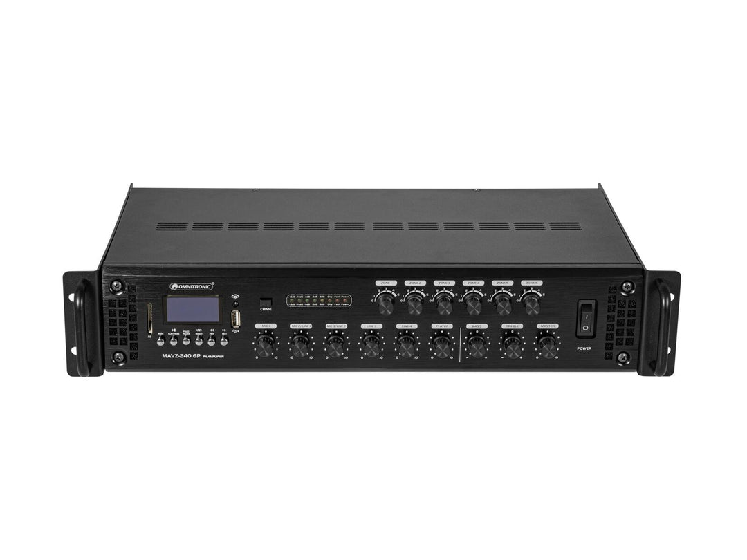 OMNITRONIC MAVZ-240.6P Amplificador mezclador PA