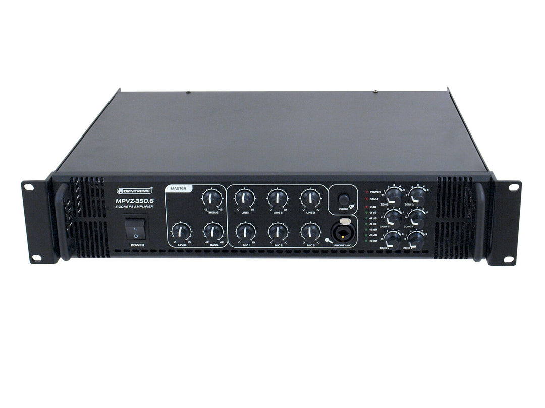 OMNITRONIC Amplificador mezclador PA MPVZ-350.6
