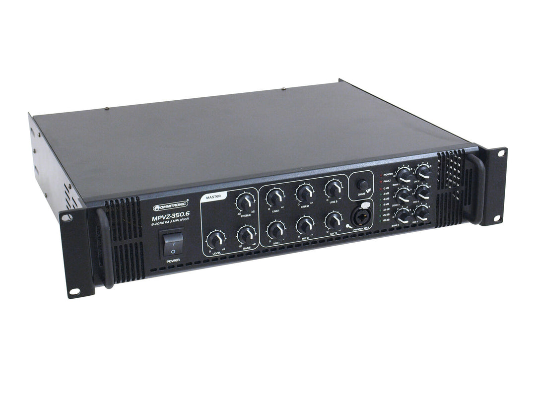 OMNITRONIC Amplificador mezclador PA MPVZ-350.6