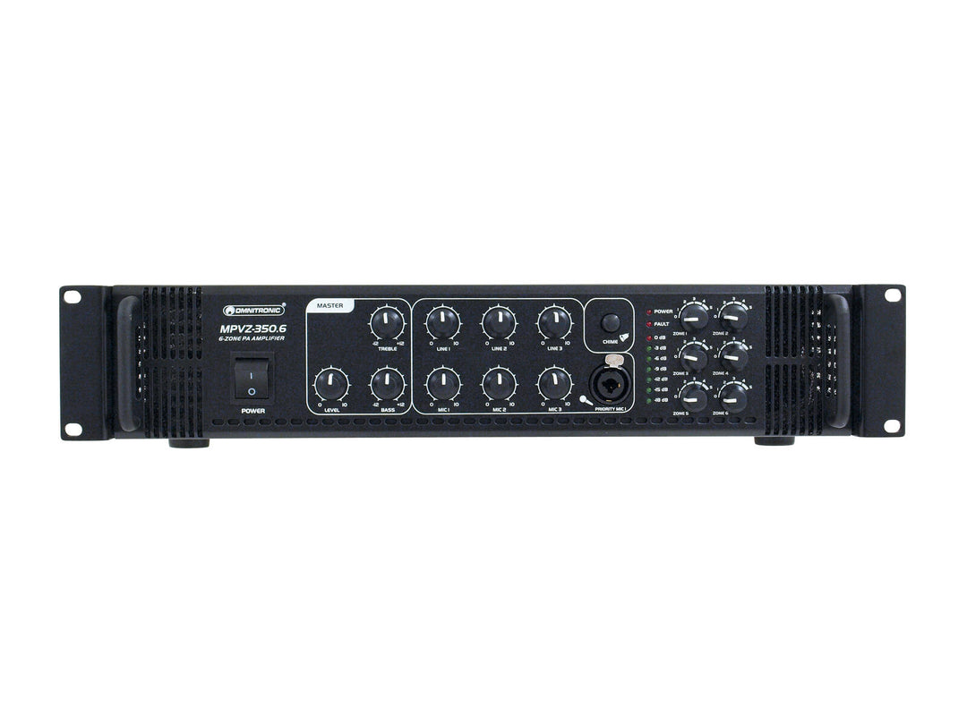 OMNITRONIC Amplificador mezclador PA MPVZ-350.6